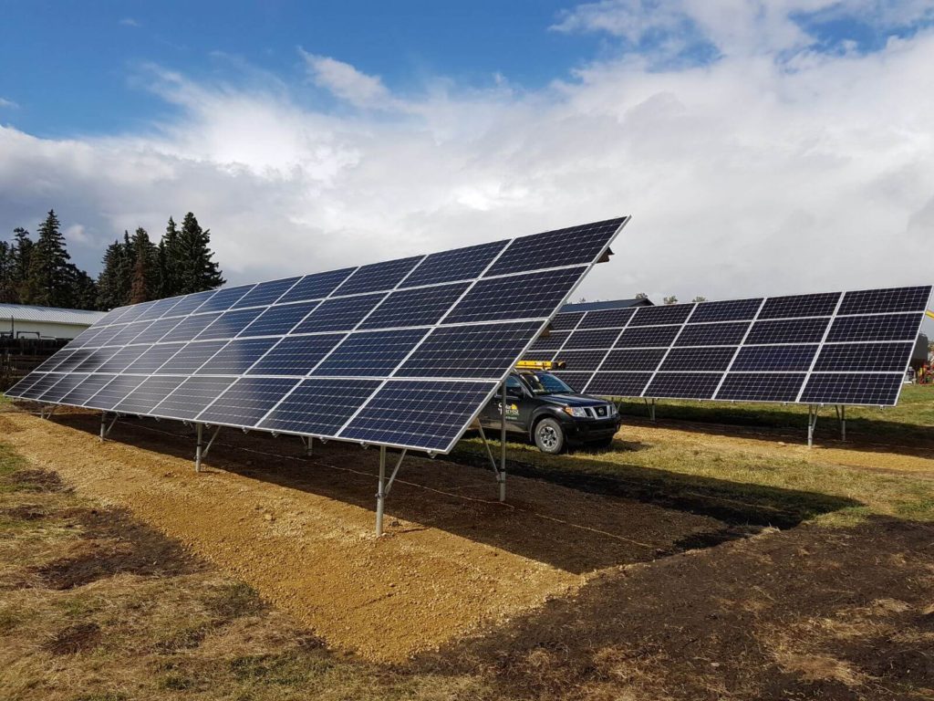 27.2 kW Array, Ferintosh, Alberta Solar Harvest Alberta