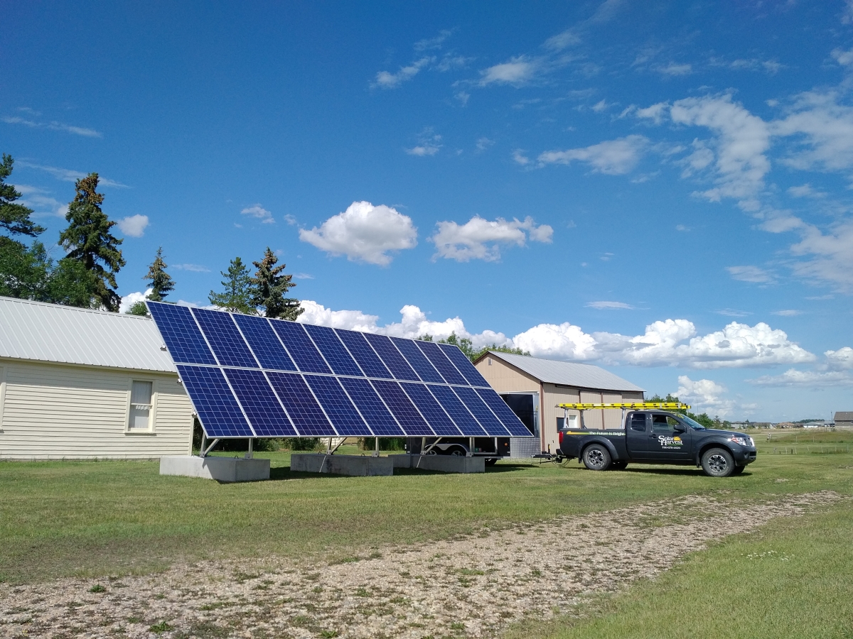 6.1 KW solar array Stettler Alberta